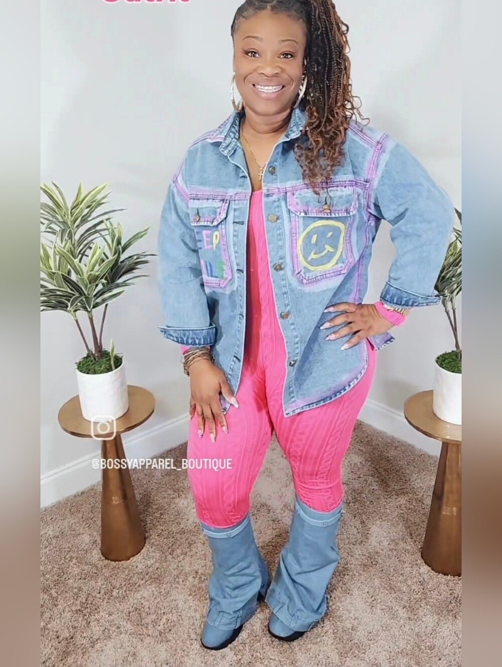Denim Fold Over Boots